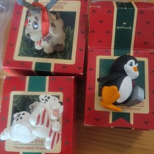 Lot of 3 1986 and 1987 Hallmark ornaments